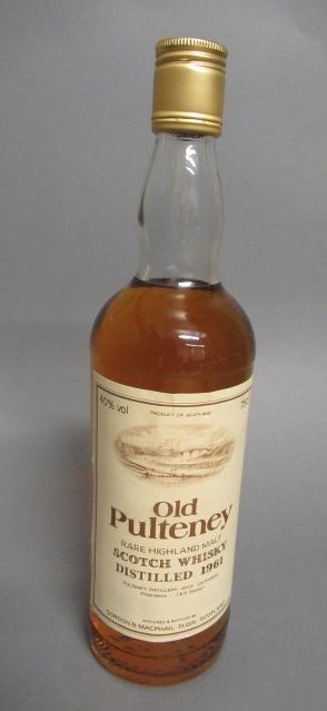 One bottle Old Pulteney rare highland malt whisky Image