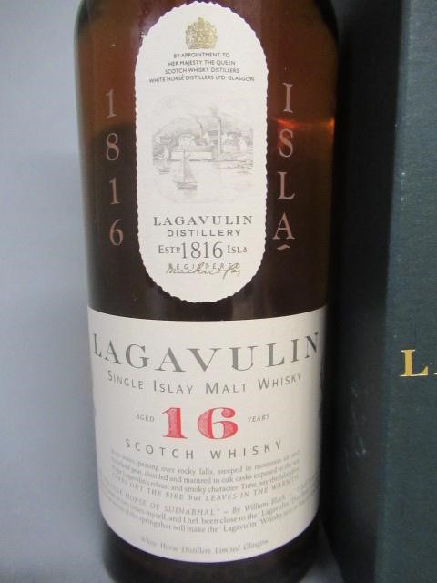 One bottle Lagavulin 16 year old single Islay malt whisky Image