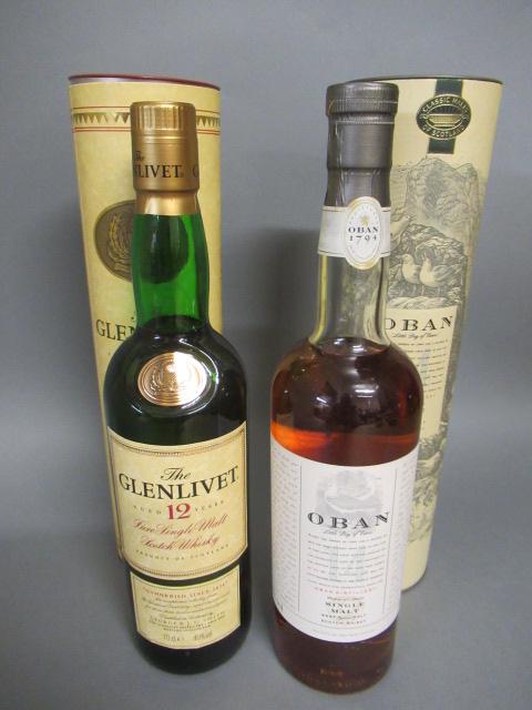 One bottle Oban 14 year old single malt whisky Image