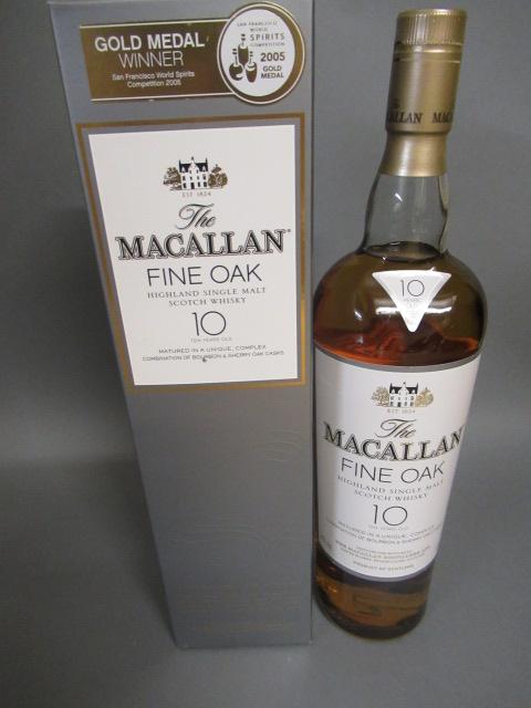 One litre The Macallan Fine Oak 10 year old single malt whisky Image