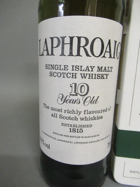One bottle Laphroaig 10 year old unblended malt scotch whisky Image