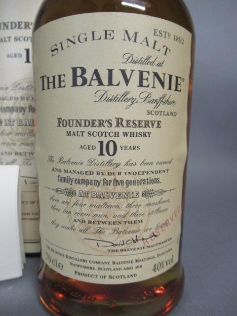 One bottle Balvenie 10 year old founder's reserve single malt whisky Image