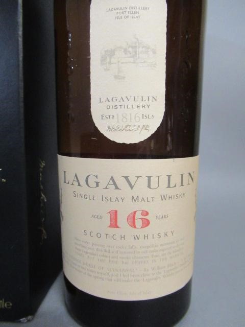 One bottle Lagavulin 16 year old single Islay malt whisky Image
