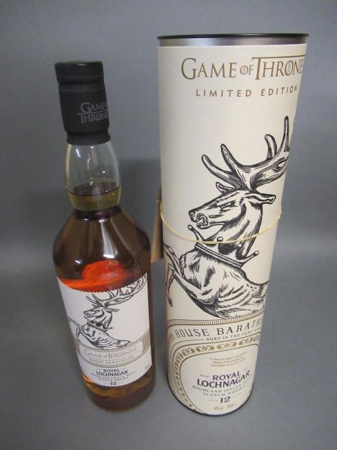 One bottle Lochnagar 12 year old Game of Thrones limited edition for House Baratheon Image