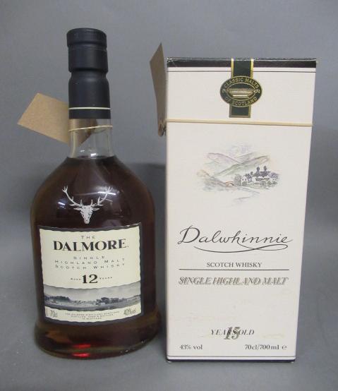 One bottle Dalwhinnie 15 year old single malt whisky Image