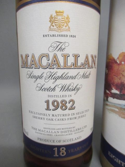 One bottle Macallan 18 year old single highland malt whisky Image