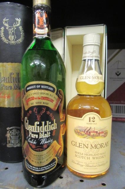 One bottle Glen Moray 12 year old Highland single malt whisky Image