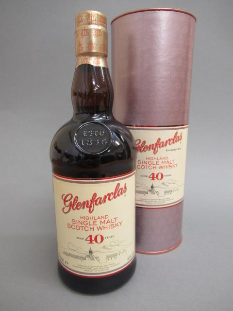 One bottle Glenfarclas 40 year old Highland single malt scotch whisky Image