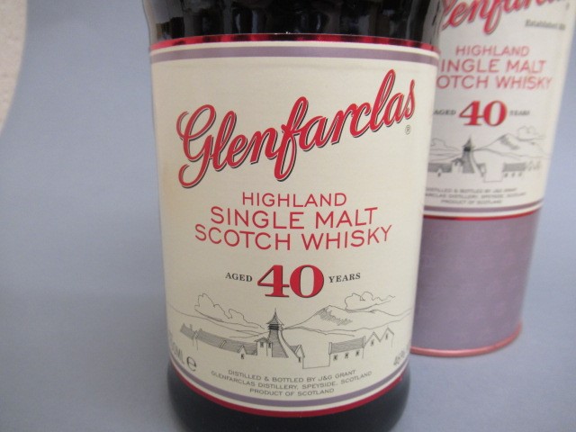 One bottle Glenfarclas 40 year old Highland single malt scotch whisky Image