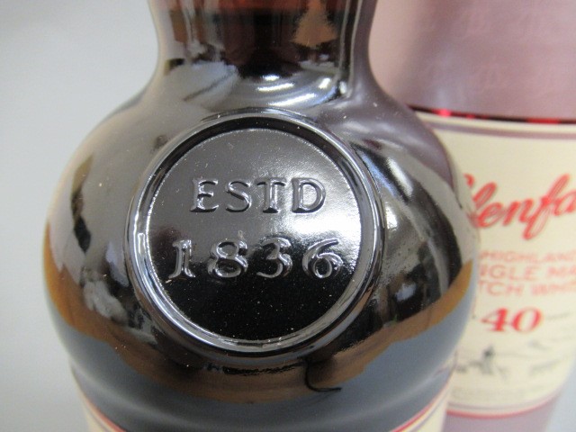 One bottle Glenfarclas 40 year old Highland single malt scotch whisky Image