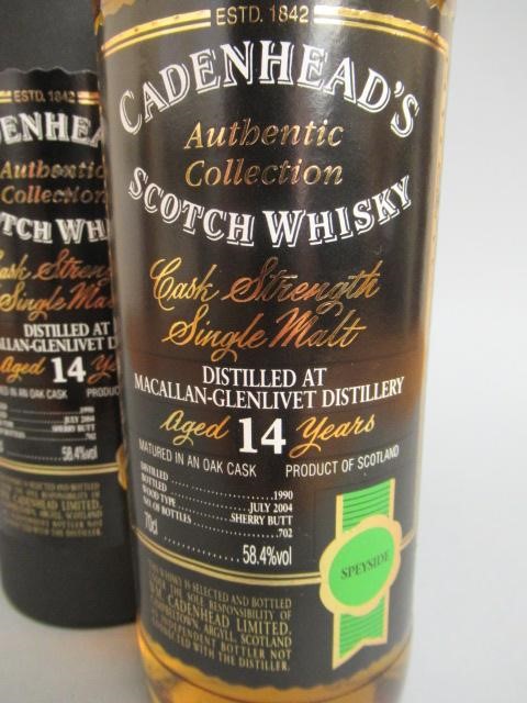 One bottle Cadenhead's 14 year old cask strength single malt whisky Image