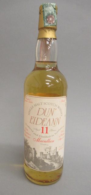 One bottle Dun Eideann 11 year old single malt whisky Image