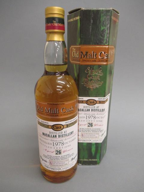 One bottle Macallan 26 year old single malt whisky Image