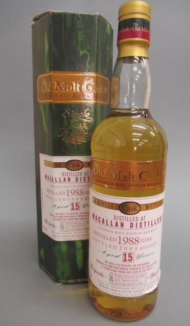 One bottle Macallan 15 year old single malt whisky Image