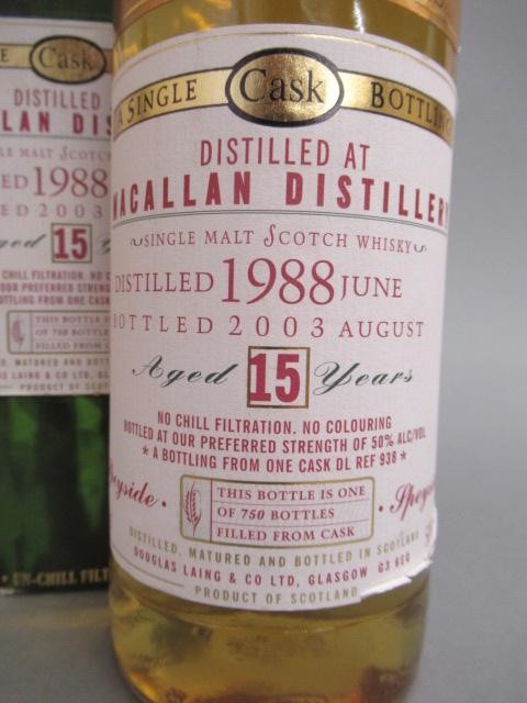 One bottle Macallan 15 year old single malt whisky Image