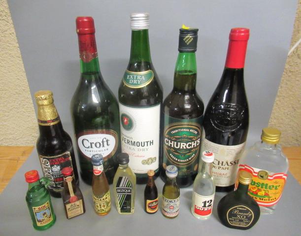 Four bottles comprising 1litre Croft Particular sherry Image