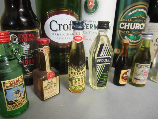 Four bottles comprising 1litre Croft Particular sherry Image