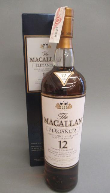 One litre Macallan Elegancia 12 year old Highland single malt whisky Image