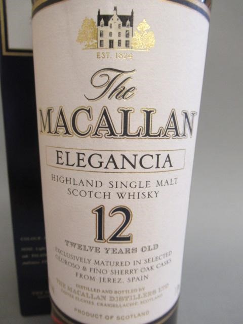 One litre Macallan Elegancia 12 year old Highland single malt whisky Image