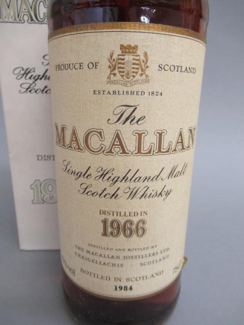 One bottle Macallan 1966 18 year old single Highland malt whisky Image