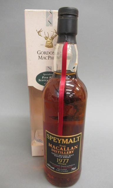 One bottle Speymalt 1977 Vintage single malt whisky from the Macallan Distillery Image