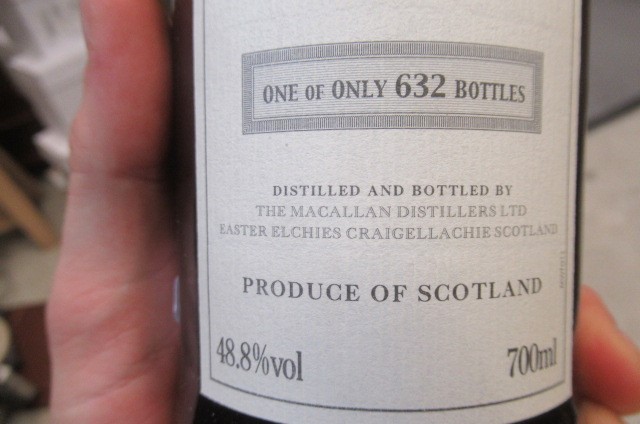 One bottle Macallan 1951 single Highland malt Scotch whisky Image