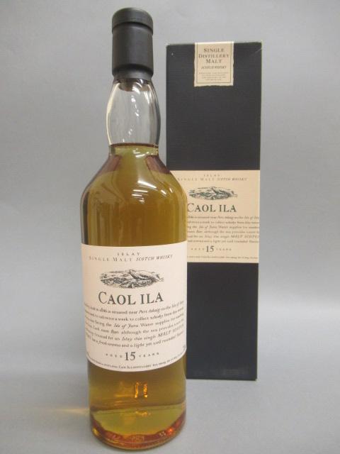 One bottle Caol Ila 15 year old Islay single malt whisky Image