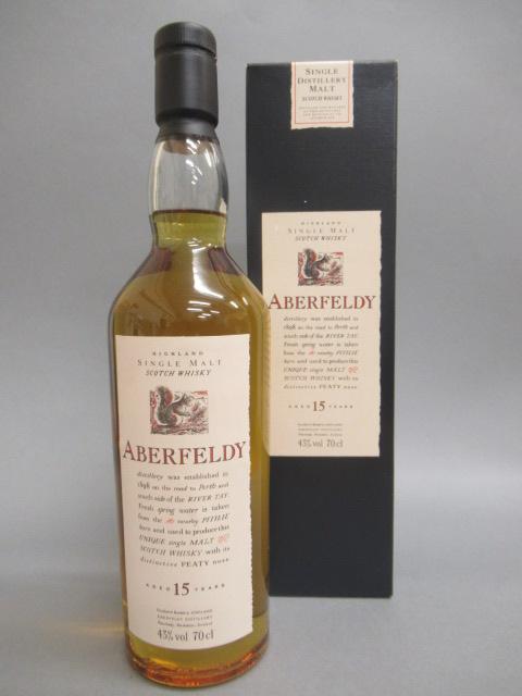 One bottle Aberfeldy 15 year old Highland single malt whisky Image