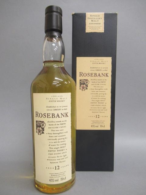 One bottle Rosebank 12 year old Lowland single malt whisky Image