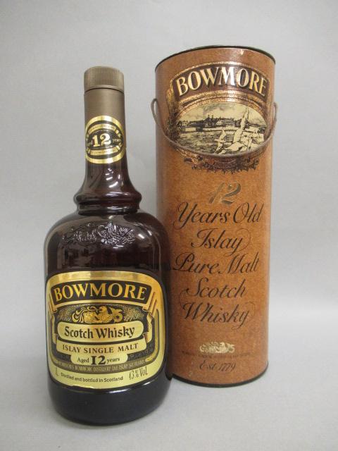 One litre Bowmore 12 year old Islay Pure Malt Scotch Whisky Image