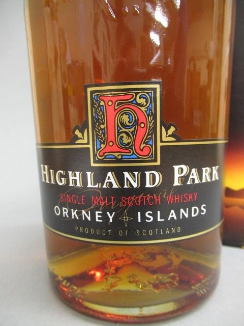 One bottle Highland Park 12 year old Orkney single malt whisky Image