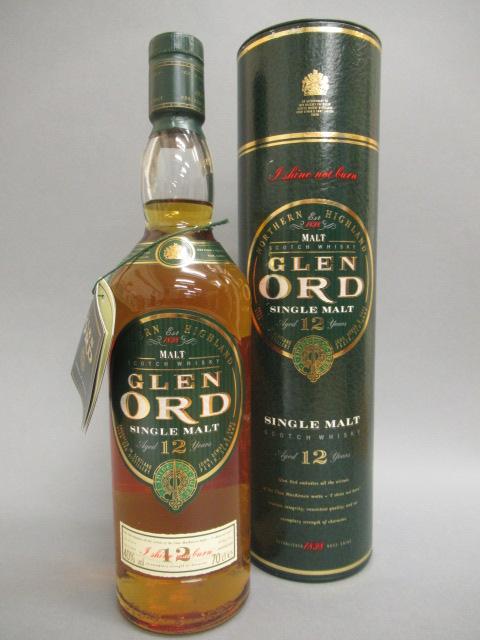 One bottle Glen Ord 12 year old single malt whisky Image
