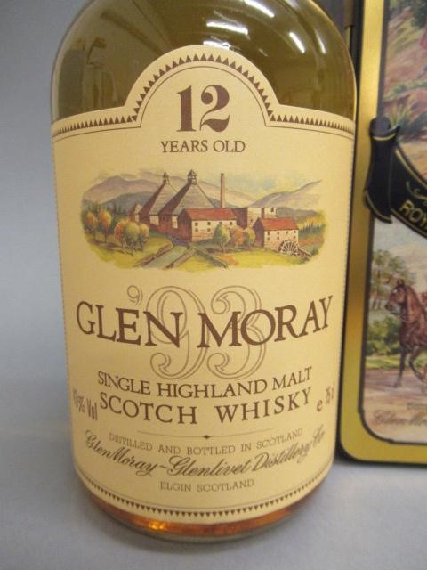 One bottle Glen Moray 12 year old single Highland malt whisky Image
