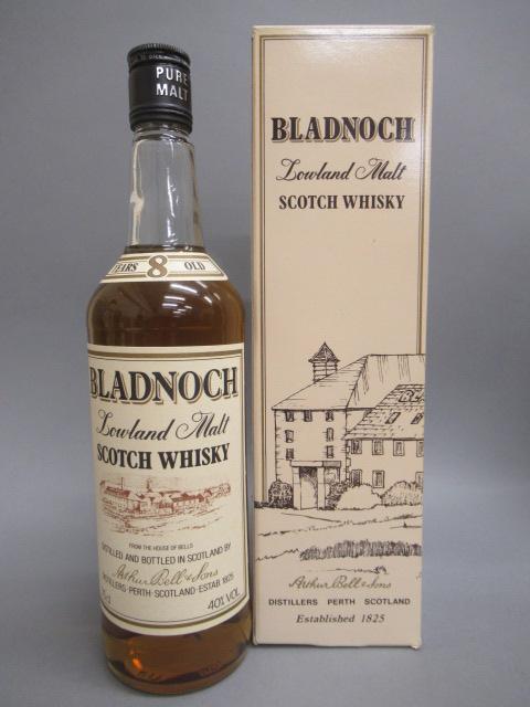 One bottle Bladnoch 8 year old Lowland malt Scotch whisky Image