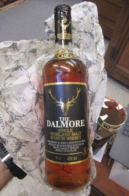 One bottle Dalmore 12 year old single Highland malt scotch whisky Image