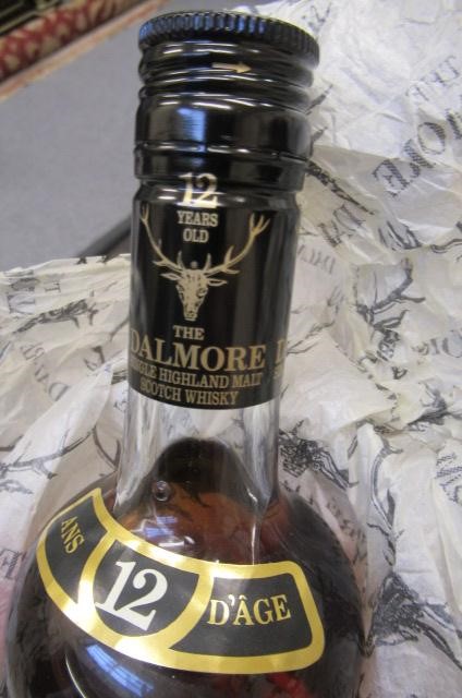 One bottle Dalmore 12 year old single Highland malt scotch whisky Image