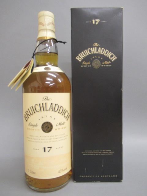 One litre Bruichladdich 17 year old Islay single malt whisky Image