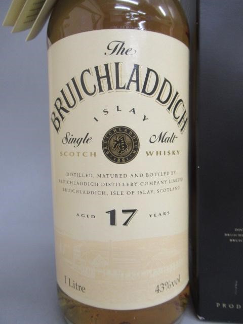 One litre Bruichladdich 17 year old Islay single malt whisky Image