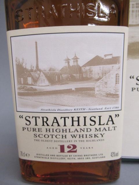 One bottle Strathisla 12 year old pure highland malt Scotch whisky Image