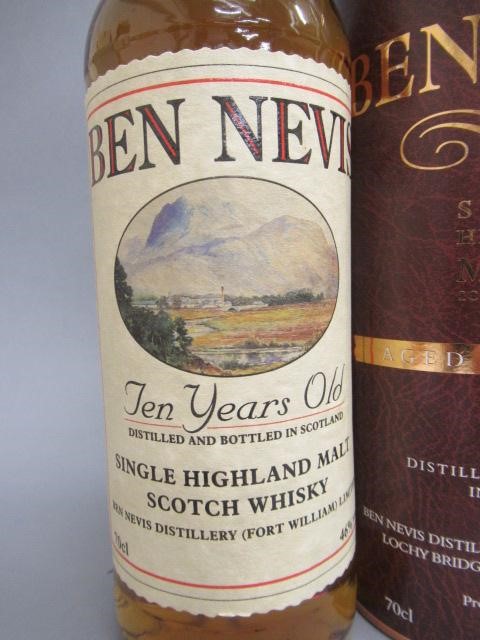 One bottle Ben Nevis 10 year old single Highland malt Scotch whisky Image