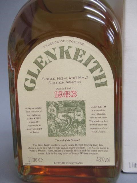 One bottle Glenkeith single Highland malt whisky Image