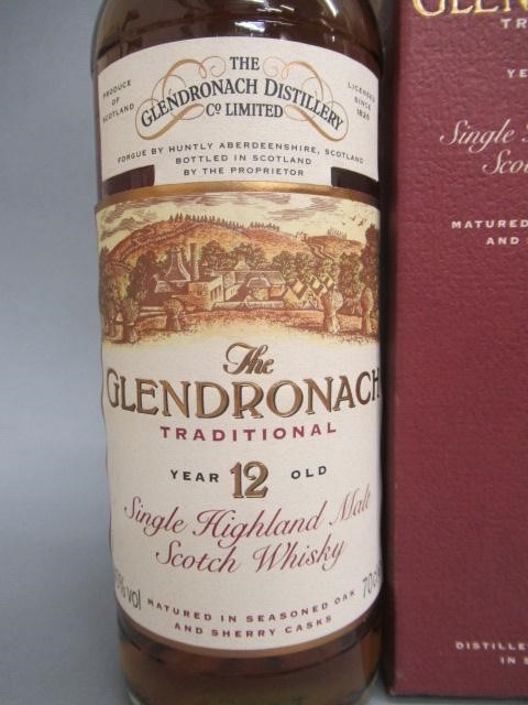 One bottle Glendronnach "Traditional" 12 year old single Highland malt whisky Image
