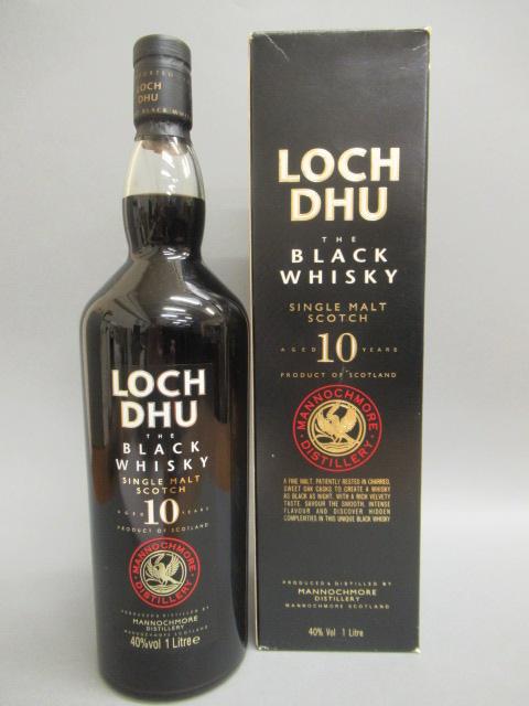 One litre Loch Dhu 10 year old "The Black Whisky" single malt Image