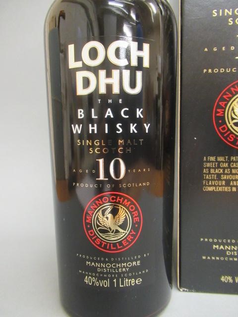 One litre Loch Dhu 10 year old "The Black Whisky" single malt Image