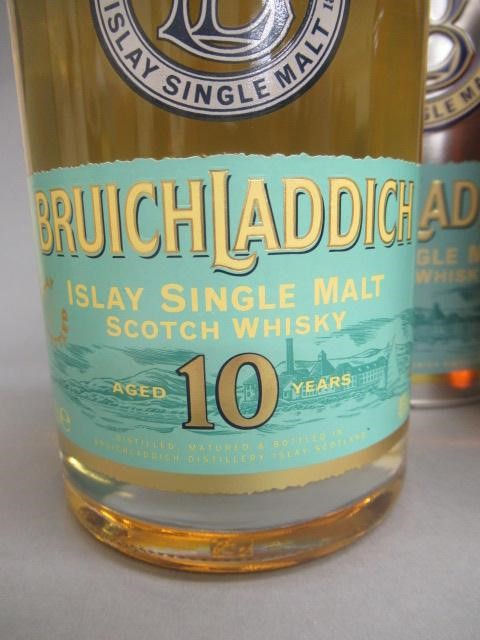 Two bottles Bruichladdich single malt whisky Image