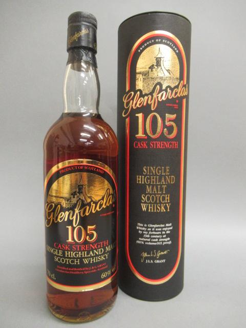 One bottle Glenfarclas 105 Cask Strength single Highland malt whisky Image