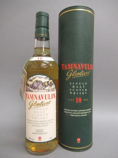 One bottle Tamnavulin Glenlivet 10 year old single malt Scotch whisky Image