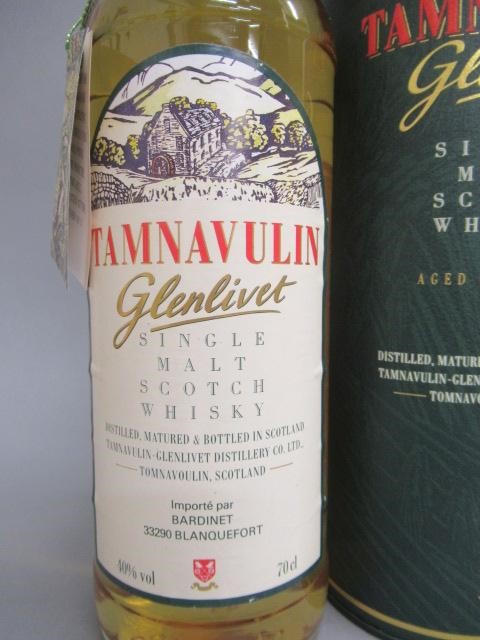 One bottle Tamnavulin Glenlivet 10 year old single malt Scotch whisky Image