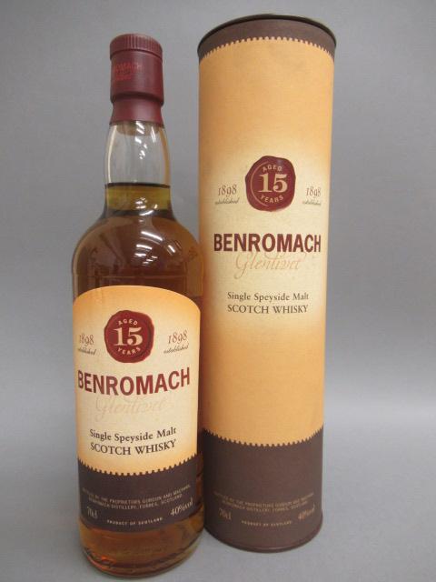 One bottle Benromach 15 year old single Speyside malt Scotch whisky Image