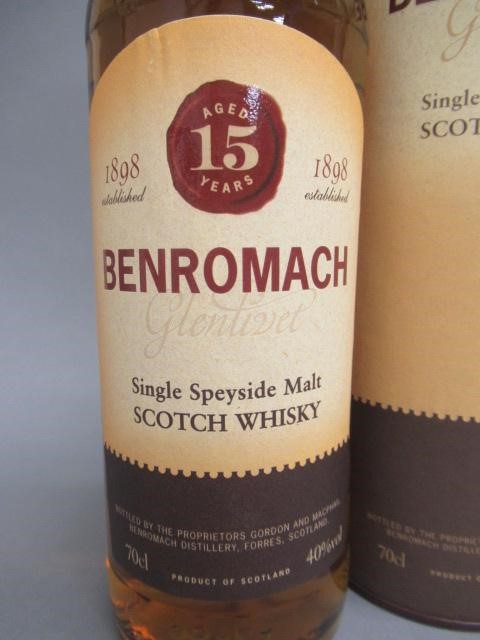One bottle Benromach 15 year old single Speyside malt Scotch whisky Image